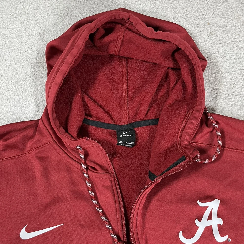 Alabama Crimson Tide Hoodie Mens 4XL Nike Team Issued Full Zip Football NCAA - Image 2 of 4