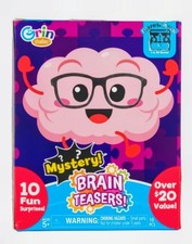Grin Studios - BRAIN TEASERS Mystery Toy Box - 10 Fun  Brain Teasing Surprises 