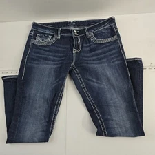 Vigoss Chelsea slim boot cut jeans blue denim 13/14 length 31 womens 7115