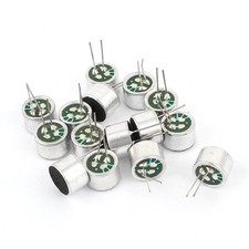15 Pcs 2Pins Cylindrical Electret Condenser Microphone Pick-up 9x7mm Replacement