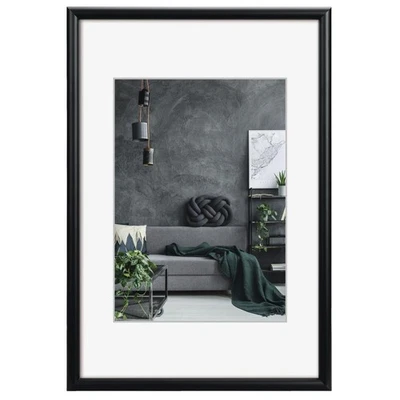 [00175893] Hama Cadre en aluminium "Detroit", noir, 30 x 40 cm - Photo 1/2