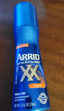 ARRID Extra Extra Dry Roll On Deodorant Antiperspirant 2.5oz NEW