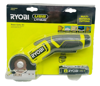 #ad RYOBI USB Lithium Power Cutter Kit with 2.0 Ah USB Lithium Battery amp; USB C Cable $54.99
