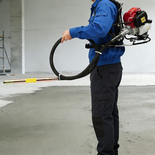 4 Stroke 1.4HP Concrete Vibrator Backpack Vibrator Portable Concrete Vibrator - Afbeelding 3 van 12