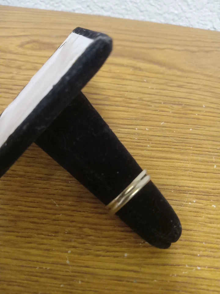 Wedding Set 14K White Gold Vintage Size 4 VERY SMALL Sautered Together READ - Image 4 of 4