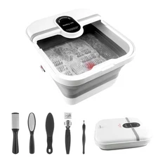 Pedicure Foot Spa, Foot Spa Bath Massager with Heat, Collapsible Bath Soak Tu...