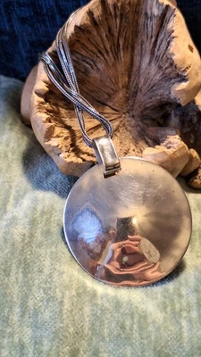 Huge Designer Sterling Silver Pendant And Necklace - Image 1 of 4