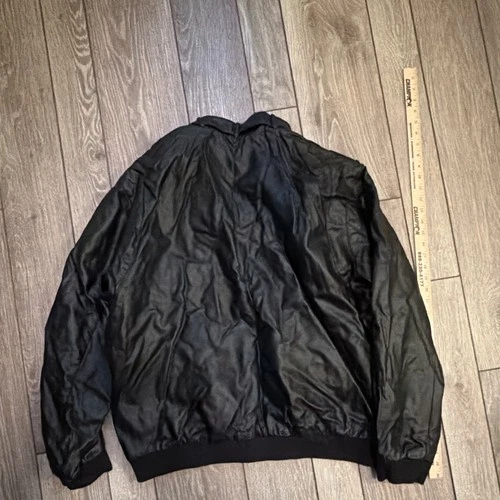 Members Only Iconic Racer Men's Black Full Zip Polyurethane Lined 2XL/3XL image 6