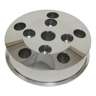 Summit Racing 340400-3 Water Pump Pulley Serpentine 6-groove Alum for SUM-340400