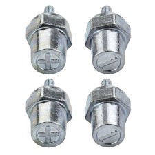 M6 Thread Male Zinc Battery Terminal Post Adapter Charging Extension 4 PCS Kit