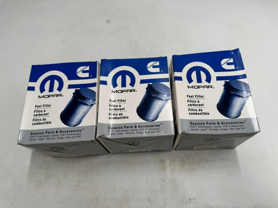LOT OF 3!!  Mopar MO-291 68157291AA Fuel Filter 6.7L Cummins Turbo Diesel Dodge