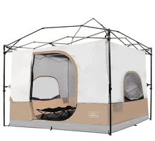 KAMPKEEPER Camping Inner Tent for Pop Up Canopy, Converts 10'x10' Straight Le...