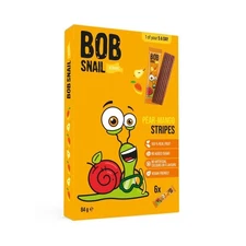 Bob Snail Fruit stripes Pear-Mango TM BOB SNAIL 84g - 7 Pack