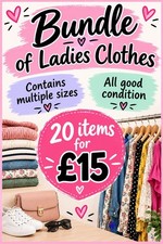 Mystery Bundle Of Ladies Clothing. Mixed Items And Sizes. Perfect For Reselling