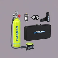 1L Mini Scuba Diving Equipment Oxygen Air Tank Underwater Goggles Kit