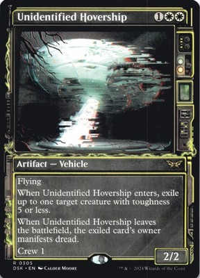 MTG Unidentified Hovership (Showcase) Normal NM Duskmourn: House of Horror Magic