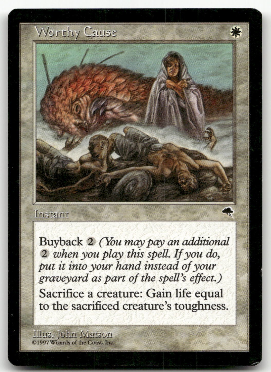 Worthy Cause #53 (HP) Tempest TMP Magic MTG