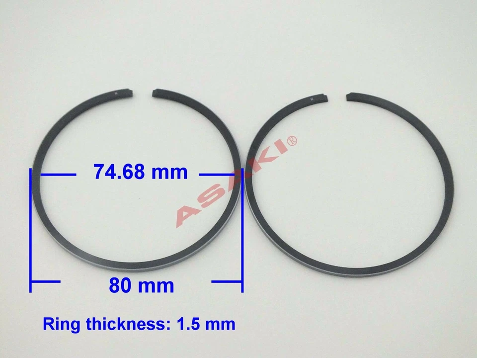 Piston Kit + Ring 66V-11636-00 OVERSIZE 0.50 For PWC YAMAHA GP1200R/XLT1200 - Image 4 of 4