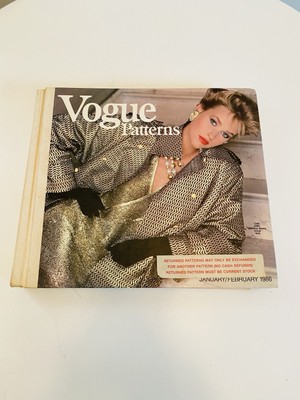 Vogue Patterns Store Display Counter Book Catalog 1986 Vintage Fashion