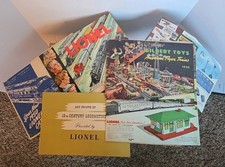 VINTAGE ORIGINAL 1951 POSTWAR LIONEL ELECTRIC MODEL TRAINS CATALOG+ART PRINTS