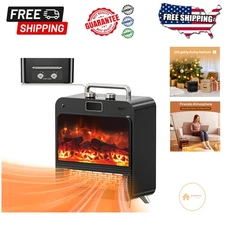 3-in-1 Electric Fireplace Heater with Realistic 3D Flame for Indoor Comfort