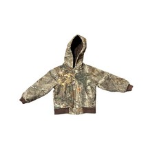 Vintage Carhartt Full ZipCamouflage Mossy Oak Hooded Jacket Youth Siz XXS 5-6 