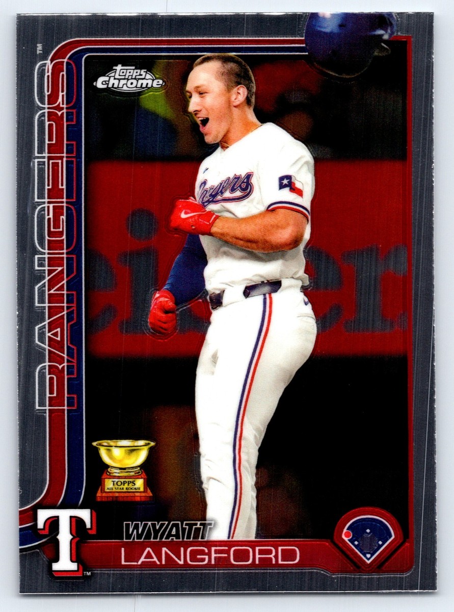 2025 Topps Chrome – 68 Wyatt Langford Texas Rangers | eBay