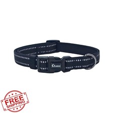 Olahibi Neoprene Padded Dog Collar Small Black Reflective