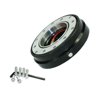 Schwarz Quick Release Snap Off Lenkrad Boss Kit Hub Adapter Aftermarket