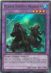 YuGiOh Elder Entity Norden CT12-EN003 Super Rare Englisch Excellent unl.