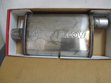 Magnaflow 11225 Stainless Exhaust Muffler 2.25"/2.25" Inlet/Outlet 4x9x14" Oval