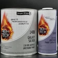High Teck Galaxy Silver Single Stage GALLON Size Kit + Activator! 1406 & 1020