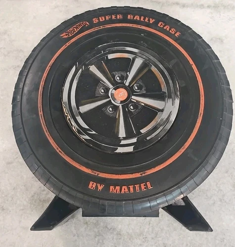 Vintage Hot Wheels Super Rally Case 24 Car Holder 1968 Mattel Redline w/ DECALS