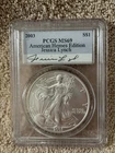 2003 Silver Eagle S$1 American Heroes Edition Jessica Lynch Signed MS69 PCGS