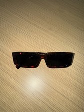 PRADA Rectangle Tortoise Shell Sunglasses Black Lens w/ Case