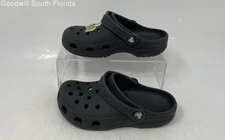 Crocs Kids Black Slip-On Round Toe Comfort Clog Shoes Size 13