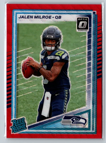 Jalen Milroe [Red Wave Optic Preview] #307 2025 Panini Donruss
