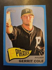 Gerrit Cole - 2014 Topps Heritage SP #499 new york yankees blue paralell 
