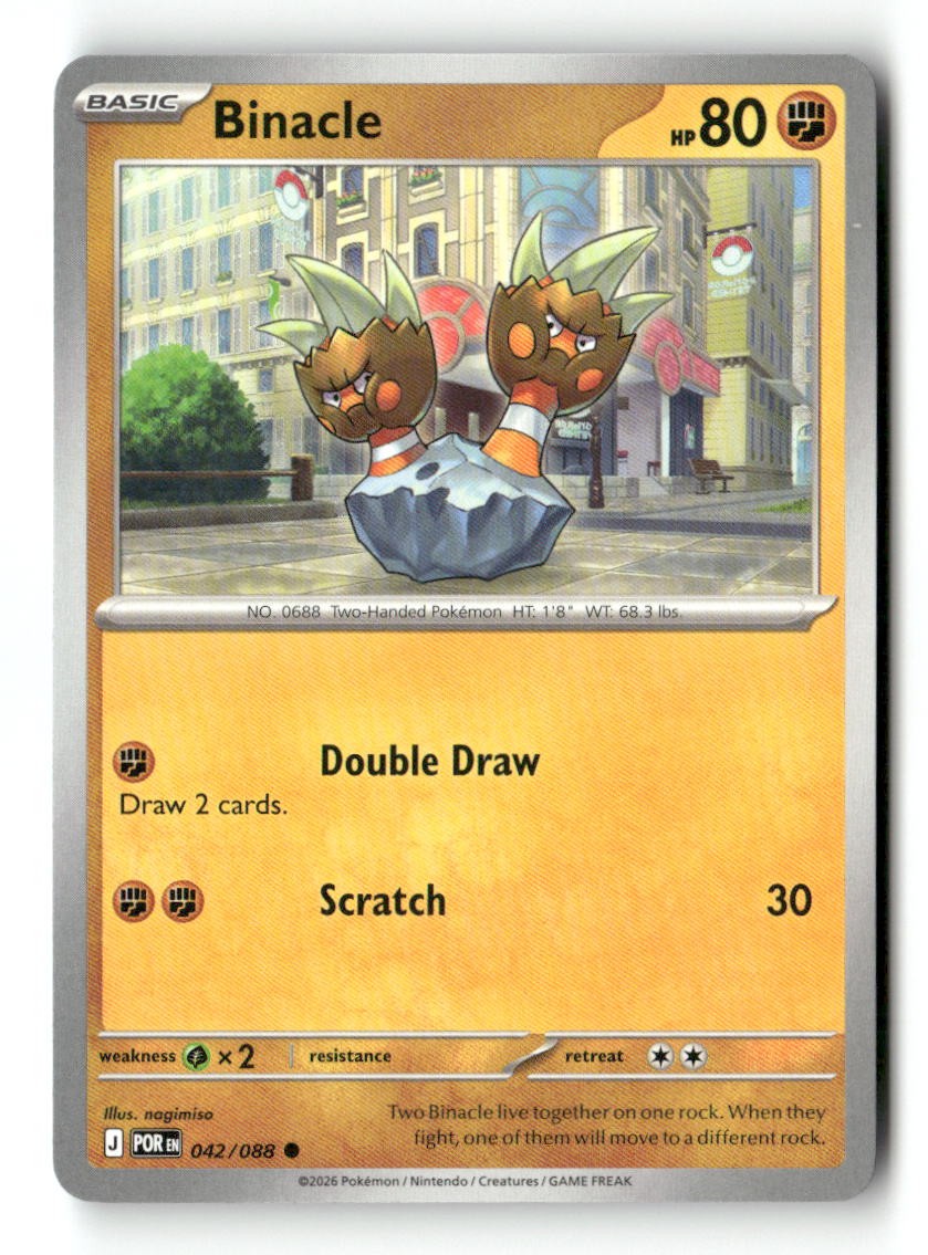Binacle 042/088 Common Perfect Order Pokemon Near Mint