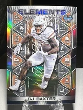 2024 Bowman U Best Football #EG-8 CJ BAXTER Elements of The Game Refractor Texas
