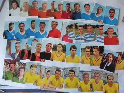 49 Bilder NETZER MOLL EMMERICH Eikon KÖNIG FUSSBALL 1966/1967 Bundesliga Sticker