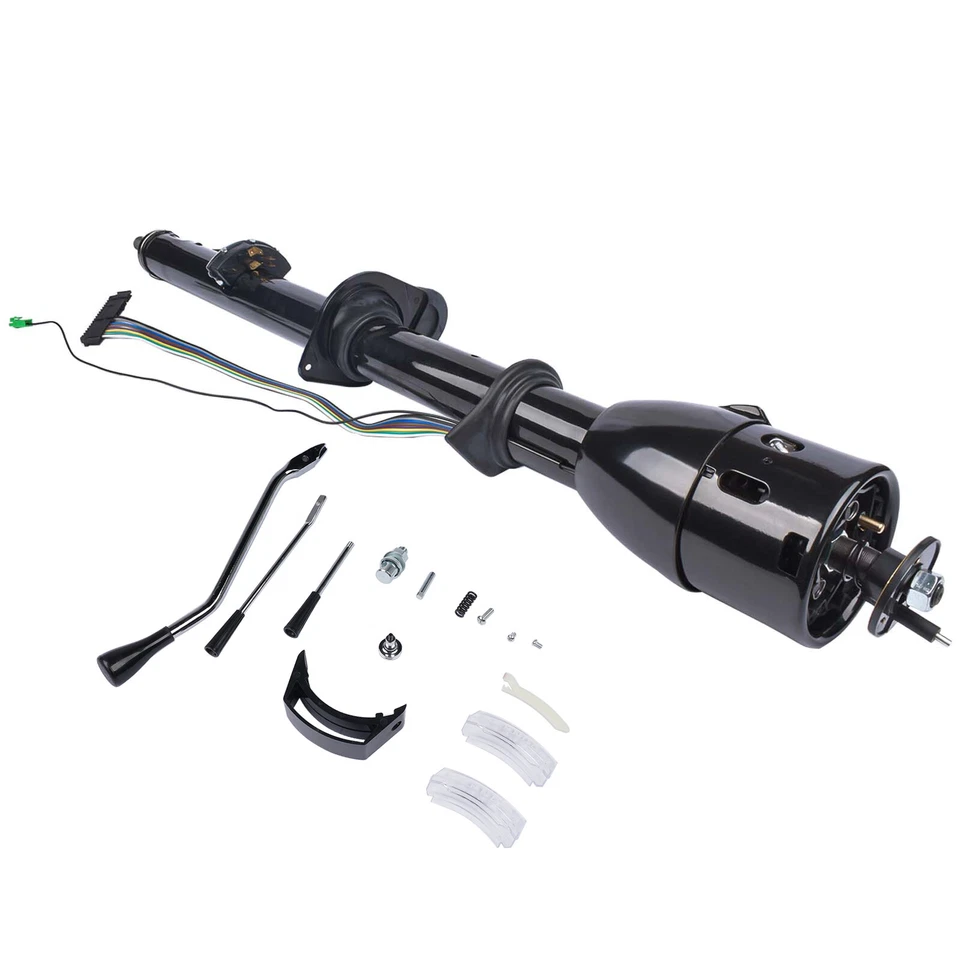For 1967-72 CHEVY GMC C-10, C-20 Truck Tilt 35" Auto Shift Steering Column Black - Image 3 of 4
