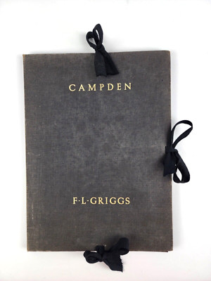 1940 Campden Book of 24 Leaf Engravings After Pen Drawings Art Book Complete HC