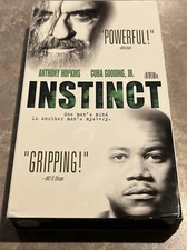 Instinct VHS 1999 Anthony Hopkins  ***TESTED***BLOCKBUSTER RENTAL***