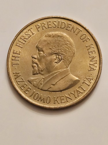 1971 🇰🇪 KENYA FIVE 5 CENTS WORLD COIN KM#10 ALM-UNCIR W/LUSTER FREE SHIPPING - Picture 2 of 2