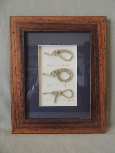 Vintage nautical knots in a nautical frame France - Picture 2 of 8