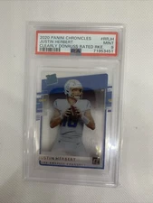 2020 Panini Chronicles - Clearly Donruss Rated Rookie #RR-JH Justin Herbert (RC)