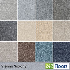 Vienna Saxony Carpet Luxury Soft 21mm Thick Deep Pile Lounge Bedroom