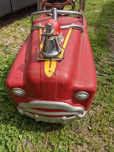 Antique Fire Truck Pedal Car Collectible | eBay