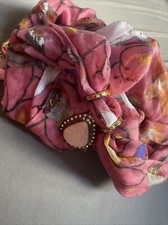 Women Indian Traditional Embroidered Chiffon Dupatta Fancy Stole Scarf Partywear